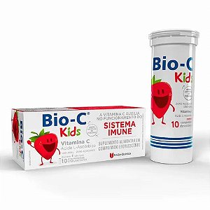 BIO-C KIDS VITAMINA C C/10 COMP.EFERV. SB.MORANGO