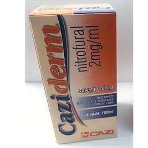 CAZIDERM 2MG/ML SOLUÇÃO TÓPICA 100ML NITROFURAL