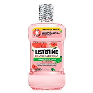 LISTERINE ANTISSÉPTICO BUCAL SEM ÁLCOOL MELÂNCIA & HORTELÃ 500ML