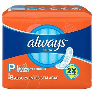 ALWAYS ABSORVENTE COB.SECA C/ABAS C/8 UNIDADES
