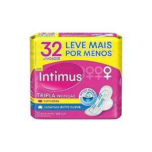 INTIMUS ABSORVENTE T.PROT. COB.SUAVE C/A C/32 UNIDADES
