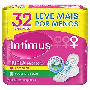 INTIMUS ABSORVENTE T.PROT. COB.SECA C/A C/32 UNIDADES