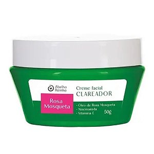 ABELHA RAINHA CREME FACIAL CLAREADOR P/MARCAS ROSA MOSQUETA 50G. VALIDADE 02/2026