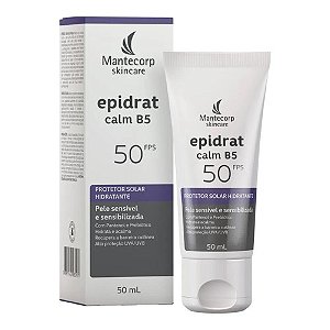 EPIDRAT CALM B5 PROTETOR SOLAR HIDRATANTE FPS50 PELE SENSÍVEL 50ML