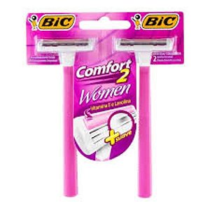 BIC COMFORT 2 SUAVE WOMEN APARELHO BARBEAR C/2 UNIDADES