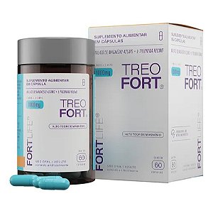 TREOFORT 1000MG TREONATO MAGNÉSIO C/60 CÁPSULAS FORTLIFE