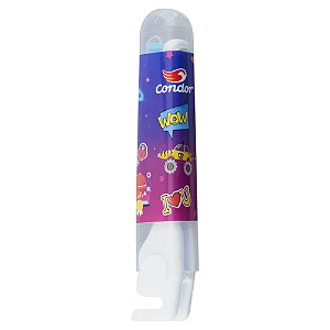 ESCOVA DENTAL CONDOR KIDS TRIP COMPACTA MACIA CABEÇA M