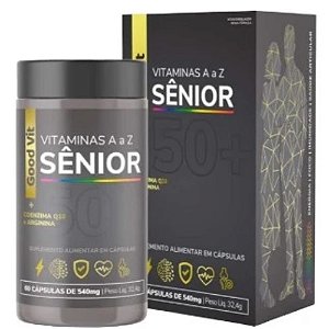 GOODVIT SÊNIOR A-Z +50 SUPLEMENTO ALIMENTAR C/60 CÁPSULAS