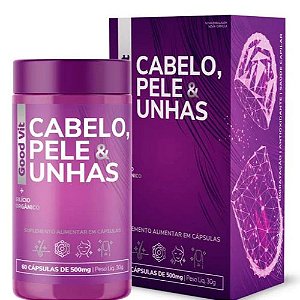 GOODVIT CABELO / PELE / UNHAS SUPLEMENTO ALIMENTAR C/60 CÁPSULAS