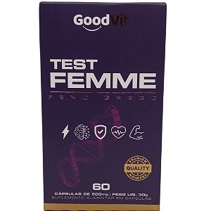 GOODVIT TEST FEMME FENO GREGO SUPLEMENTO ALIMENTAR C/60 CÁPSULAS