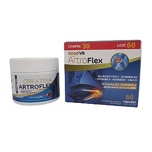 GOODVIT CREATINA ARTROFLEX 150G. + ARTROFLEX SUPLEMENTO ALIMENTAR C/60 CÁPSULAS BLACK FRIDAY