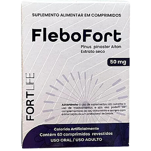 FLEBOFORT SUPLEMENTO ALIMENTAR 50MG C/60 COMP.REVEST. FORTLIFE