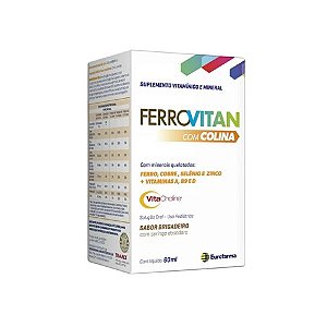 FERROVITAN C/ COLINA SUPLEMENTO ALIMENTAR 60ML SB.FRUTAS