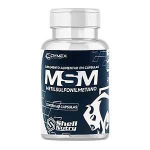 MSM METILSULFONILMETANO DYMEX SHELL NUTRY C/60 CÁPSULAS