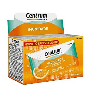 CENTRUM IMUNIDADE VITAMINA C + D + ZINCO C/12 ENVELOPES SB.LARANJA