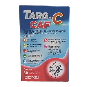 TARG-C CAF SUPLEMENTO ASPARTATO ARGININA C/30 COMP.REVEST.