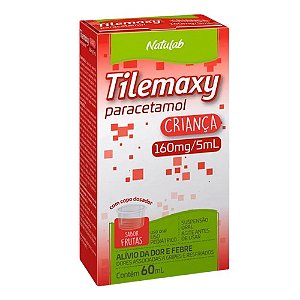 TILEMAXY CRIANÇA 160MG/5ML SUSPENSÃO ORAL 60ML PARACETAMOL
