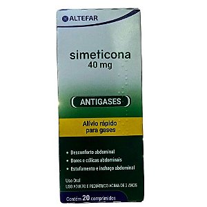 SIMETICONA 40MG C/20 COMPRIMIDOS ( ALTEFAR )