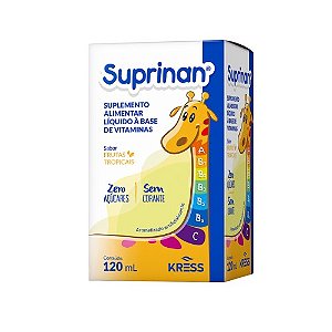 SUPRINAN SUPLEMENTO ALIMENTAR A BASE VITAMINAS 120ML SB.FRUTAS TROPICAIS