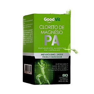 CLORETO DE MAGNÉSIO P.A GOODVIT 500MG C/60 CÁPSULAS