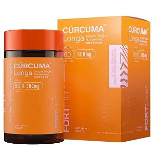 CÚRCUMA LONGA 500MG FORTLIFE C/60 CÁPSULAS