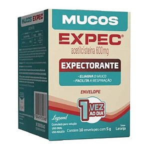 EXPEC MUCOS 600MG C/10 SACHÊS ACETILCISTEINA