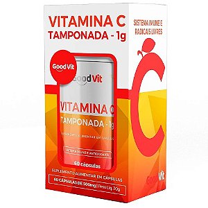 VITAMINA C TAMPONADA GOODVIT 500MG C/60 CÁPSULAS