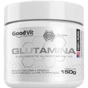 GLUTAMINA SUPLEMENTO ALIMENTAR GOODVIT 150G. 100% PURA