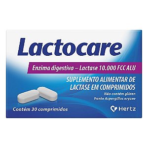 LACTOCARE 10.000 FCC ALU ENZIMA DIGESTIVA SUPLEMENTO ALIMENTAR C/30 COMPRIMIDOS