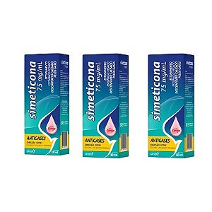 SIMETICONA 75MG/ML EMULSÃO GOTAS 10ML (AIRELA) KIT COM 3 FRASCOS