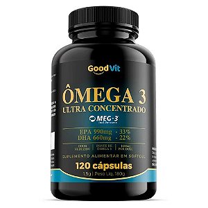 ÔMEGA 3 ULTRA CONCENTRADO MEG-3 GOODVIT C/120 CÁPSULAS