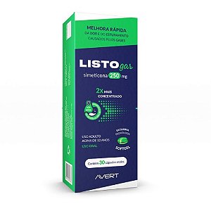 LISTOGAS 250MG C/10 CÁPSULAS MOLES SIMETICONA
