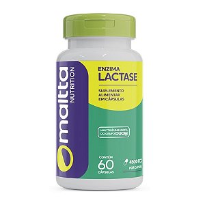 ENZIMA LACTASE 4500 UFCC SUPLEMENTO ALIMENTAR MALTTA C/60 CÁPSULAS