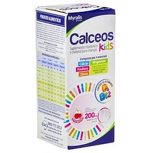 CALCEOS KIDS SUPLEMENTO ALIMENTAR 200ML SB.CEREJA