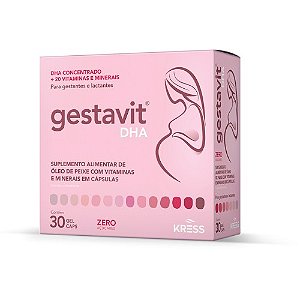 GESTAVIT DHA SUPLEMENTO GESTANTES E LACTANTES KRESS C/30 CÁPS.GEL
