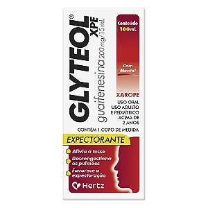GLYTEOL 200MG/ML XAROPE GUAIFENESINA 100ML SB.MORANGO