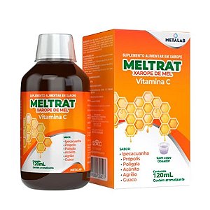 MELTRAT XAROPE DE MEL C/VIT.C 120ML SB.MEL & AGRIÃO