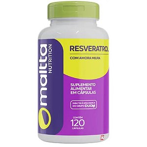 RESVERATROL COM AMORA MIÚRA SUPLEMENTO ALIMENTAR MALTTA/DUOM C/120 CÁPSULAS