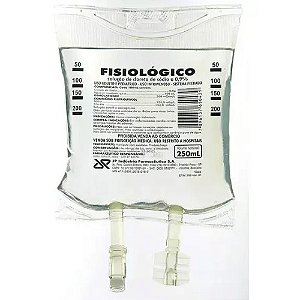 FISIOLÓGICO SOLUÇÃO DE CLORETO DE SÓDIO 0,9% USO INTRAVENOSO 250ML JP