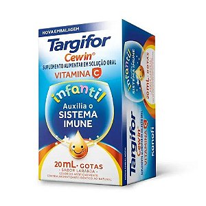 TARGIFOR CEWIN SUPLEMENTO ALIMENTAR VITAMINA C INFANTIL 20ML SB.LARANJA