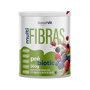 MULTI FIBRAS GOODVIT PRÉ BIOTIC SUPLEMENTO ALIMENTAR EM PÓ 260G. SB. FRUTAS VERMELHAS
