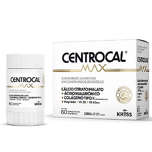 CENTROCAL MAX SUPLEMENTO ALIMENTAR C/60 COMP.REVESTIDOS KRESS