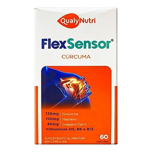 FLEX SENSOR CÚRCUMA SUPLEMENTO ALIMENTAR C/60 CÁPSULAS