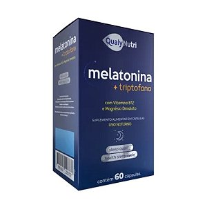 MELATONINA + TRIPTOFANO SUPLEMENTO ALIMENTAR QUALYNUTRI C/60 CÁPSULAS