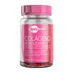 COLÁGENO HIDROLISADO SUPLEMENTO ALIMENTAR QUALYNUTRI C/60 CÁPSULAS