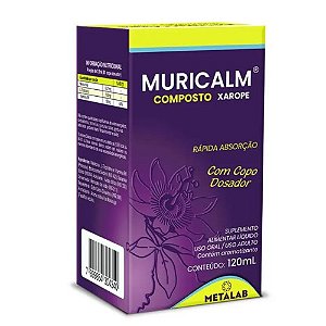 MURICALM COMPOSTO METALAB XAROPE 120ML SB. MARACUJÁ