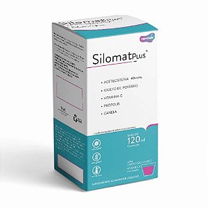 SILOMAT PLUS NOVOLAB SUPLEMENTO ALIMENTAR 120ML SB. LIMÃO SICILIANO + CANELA