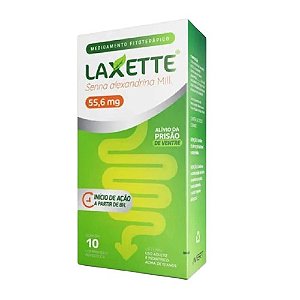 LAXETTE 55,6MG SENNA ALEXANDRINA C/10 COMPRIMIDOS REVESTIDOS