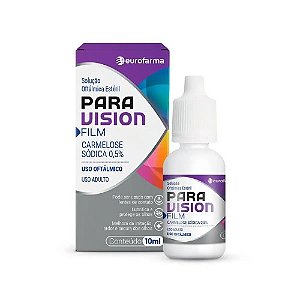 PARAVISION FILM CARMELOSE SÓDICA 0,5% SOLUÇÃO OFTAL. ESTÉRIL 10ML