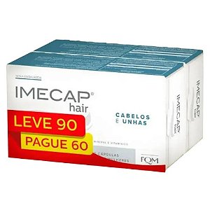 IMECAP HAIR SUPLEMENTO ALIMENTAR LEVE 90 PAGUE 60